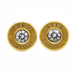 9mm BRASS STUD EARRINGS
